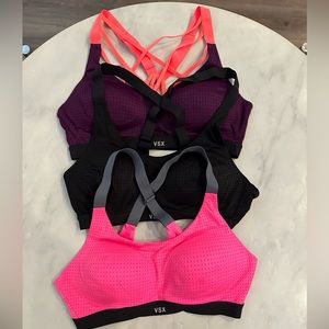 3 PACK Victoria’s Secret VSX Lightweight Sports Bras 34B